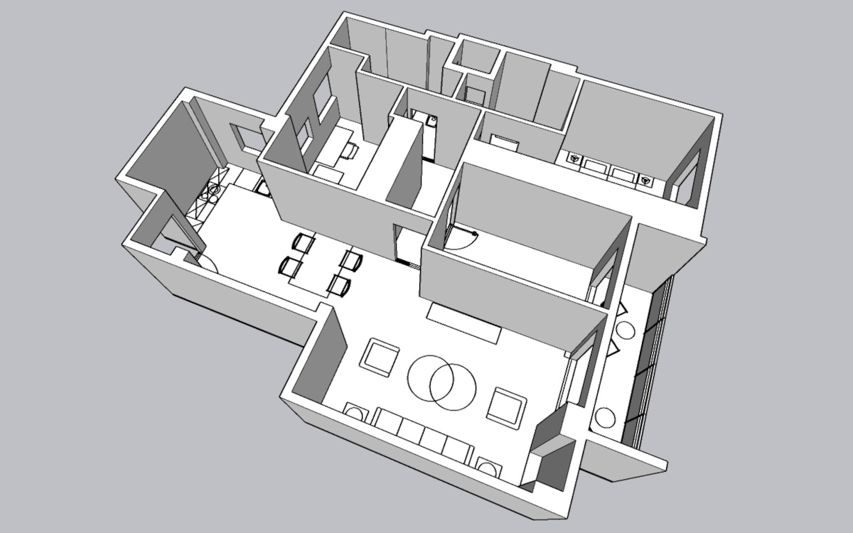 Proyecto de reforma virtual - Modelo 3D